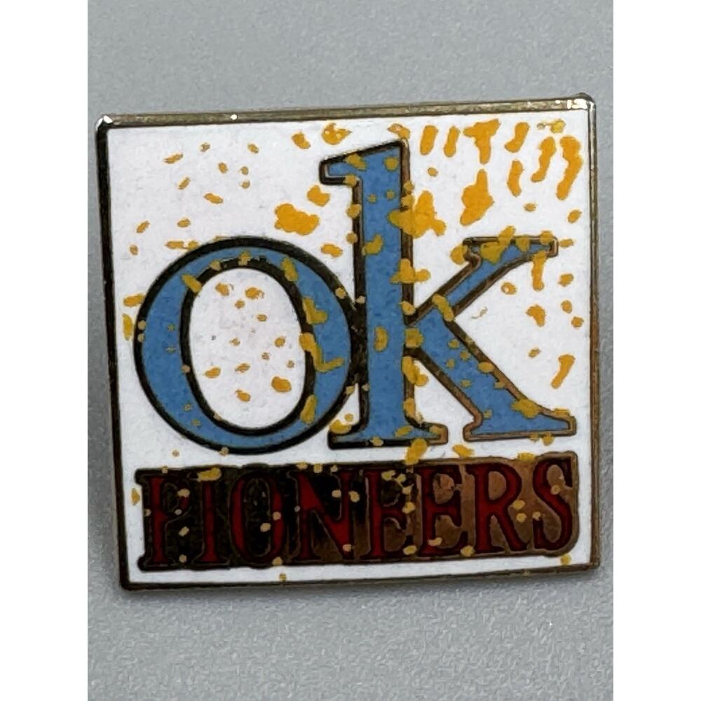 Vintage‎ Oklahoma Pioneers OK Lapel Pin
